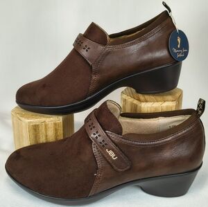 New JBU By Jambu Shoes Brown Gail Booties Size 8.5 Comfort Heels